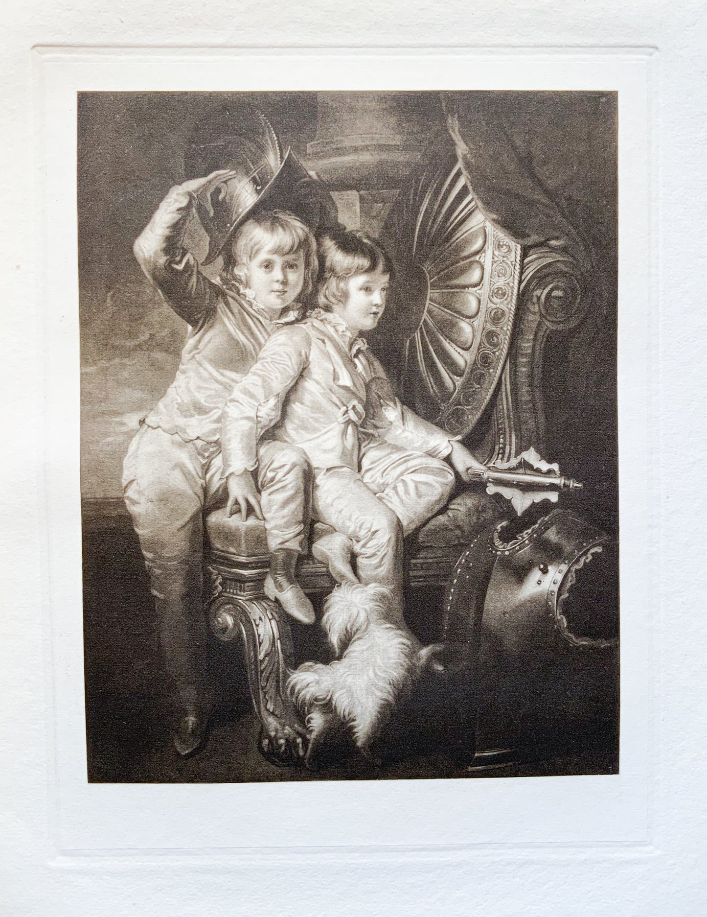 Antique Mezzotint “LORDS GEORGE AND CHARLES SPENCER”