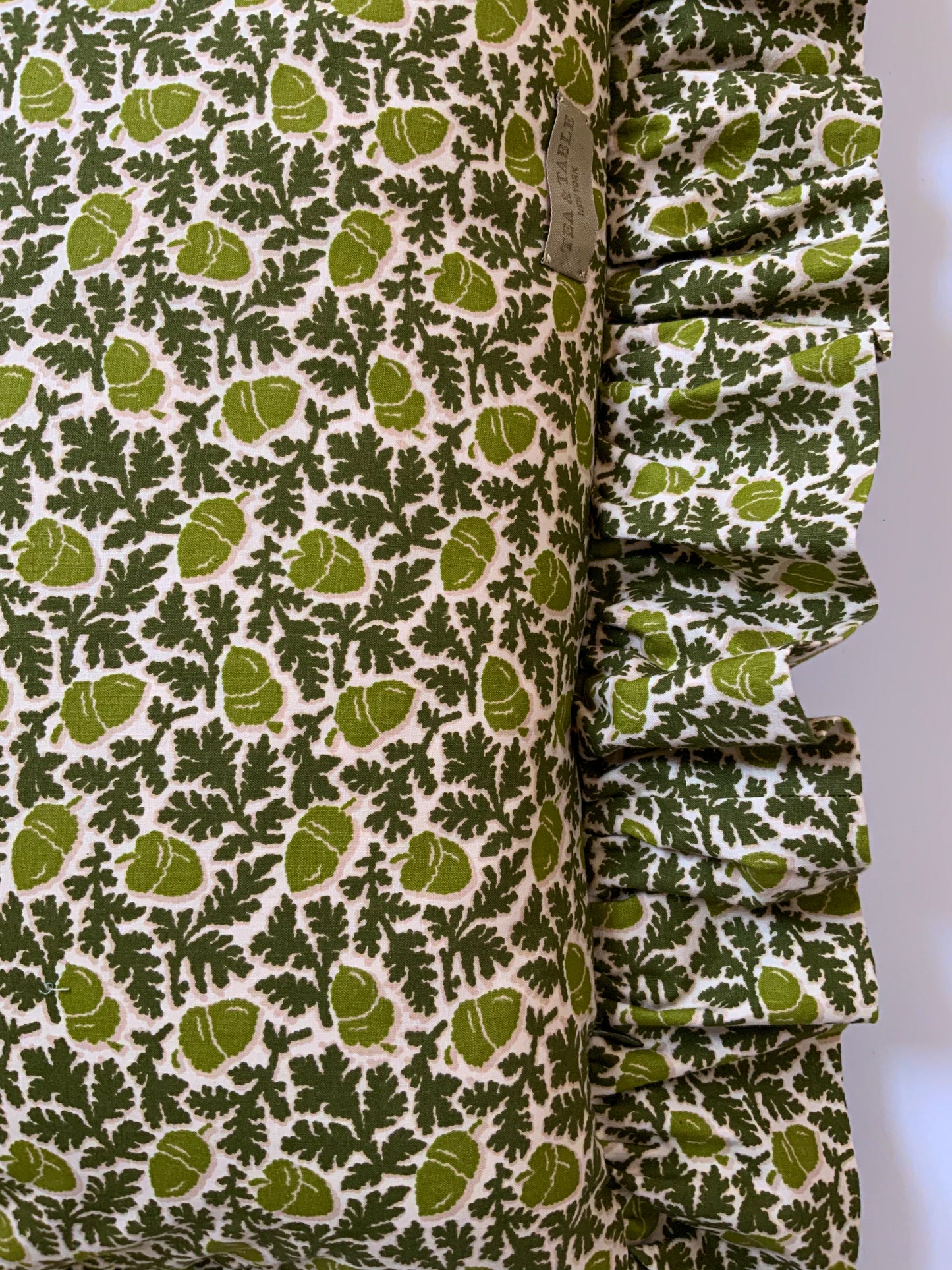 Large Lumbar Cover 12”x 28” with Extra Wide 3” Ruffle