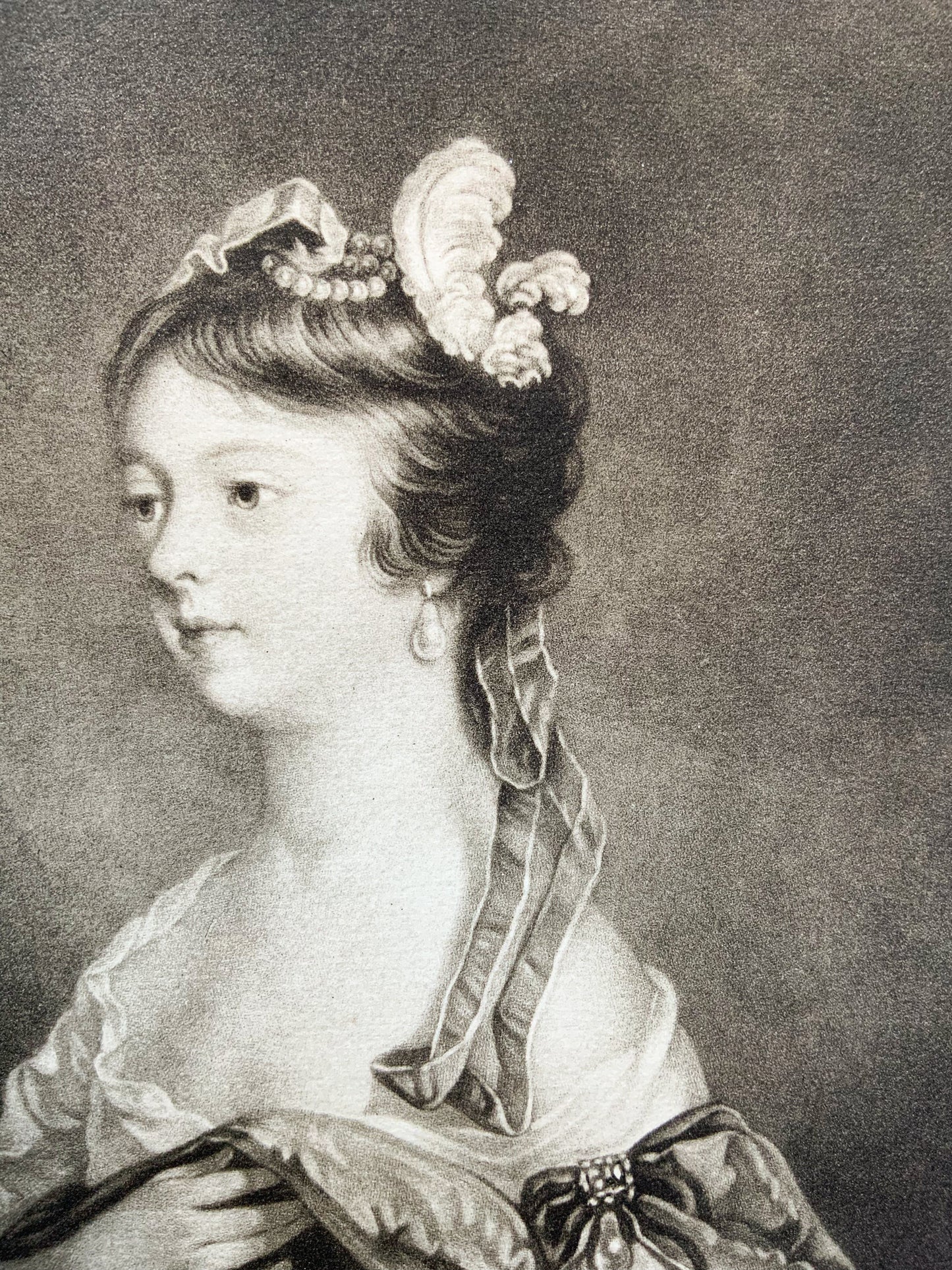 Antique Mezzotint “LADY CHARLOTTE FITZWILLIAM”
