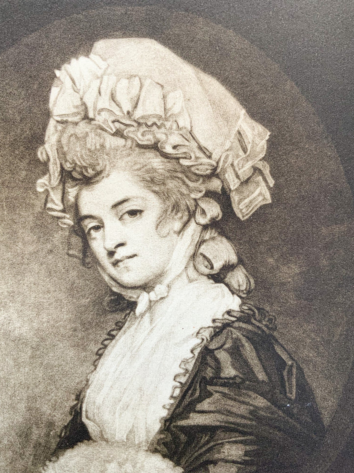 Antique Mezzotint “MRS.ROBINSON”
