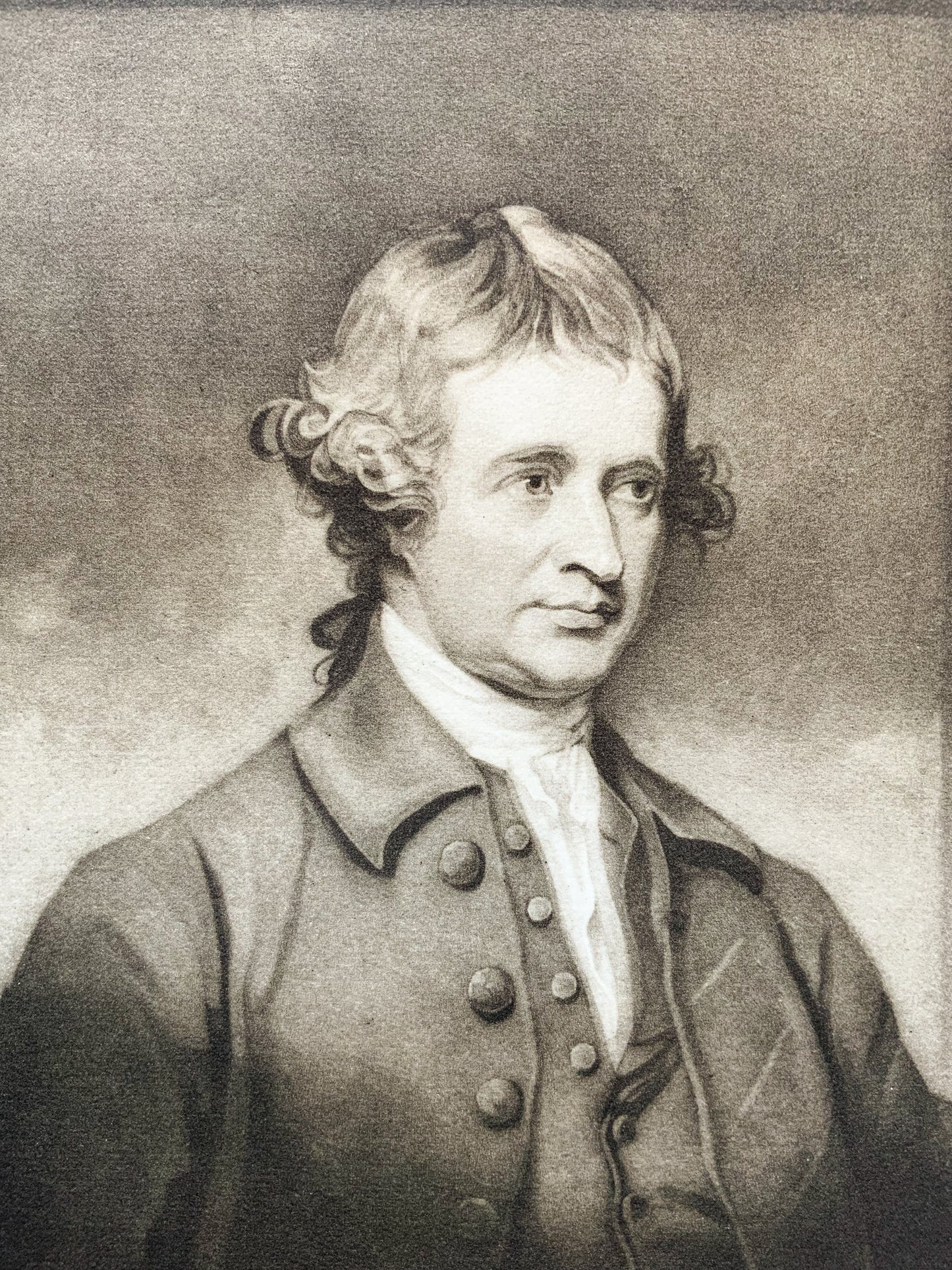 Antique Mezzotint “EDMUND BURKE”