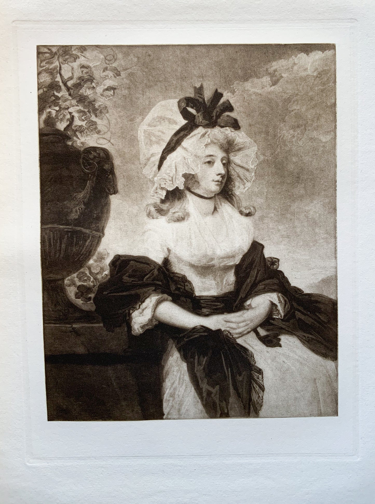 Antique Mezzotint “ MRS. WILLIAMS HOPE”