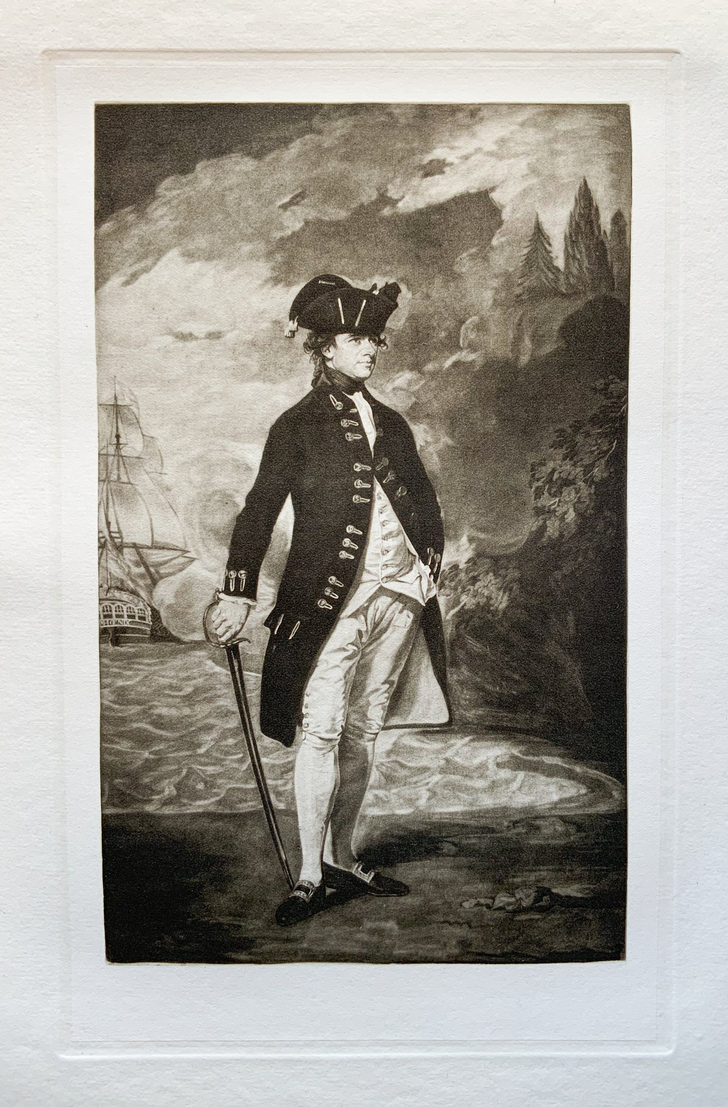 Antique Mezzotint “SIR HYDE PARKER”