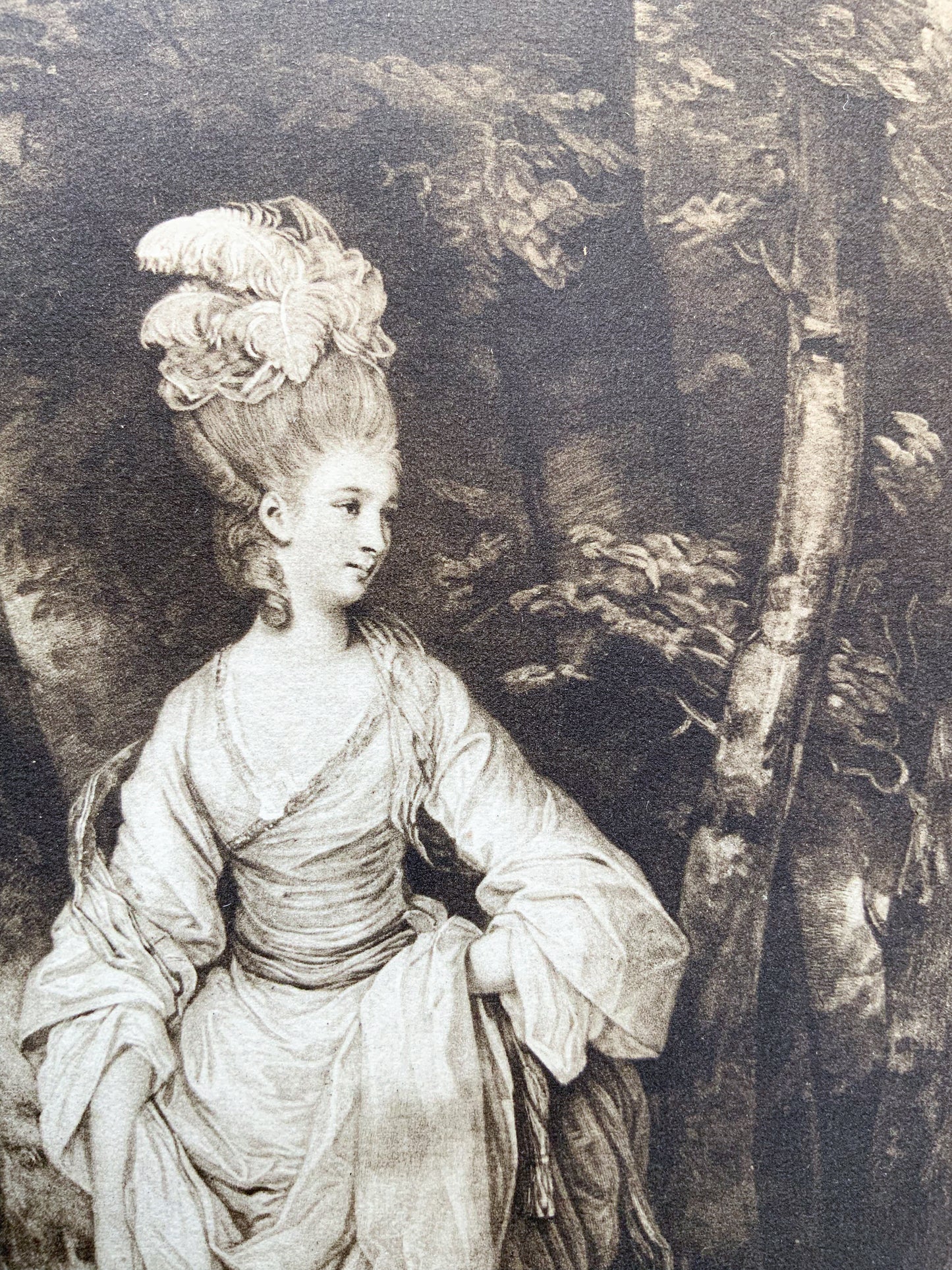 Antique Mezzotint “MRS. CARNAC”