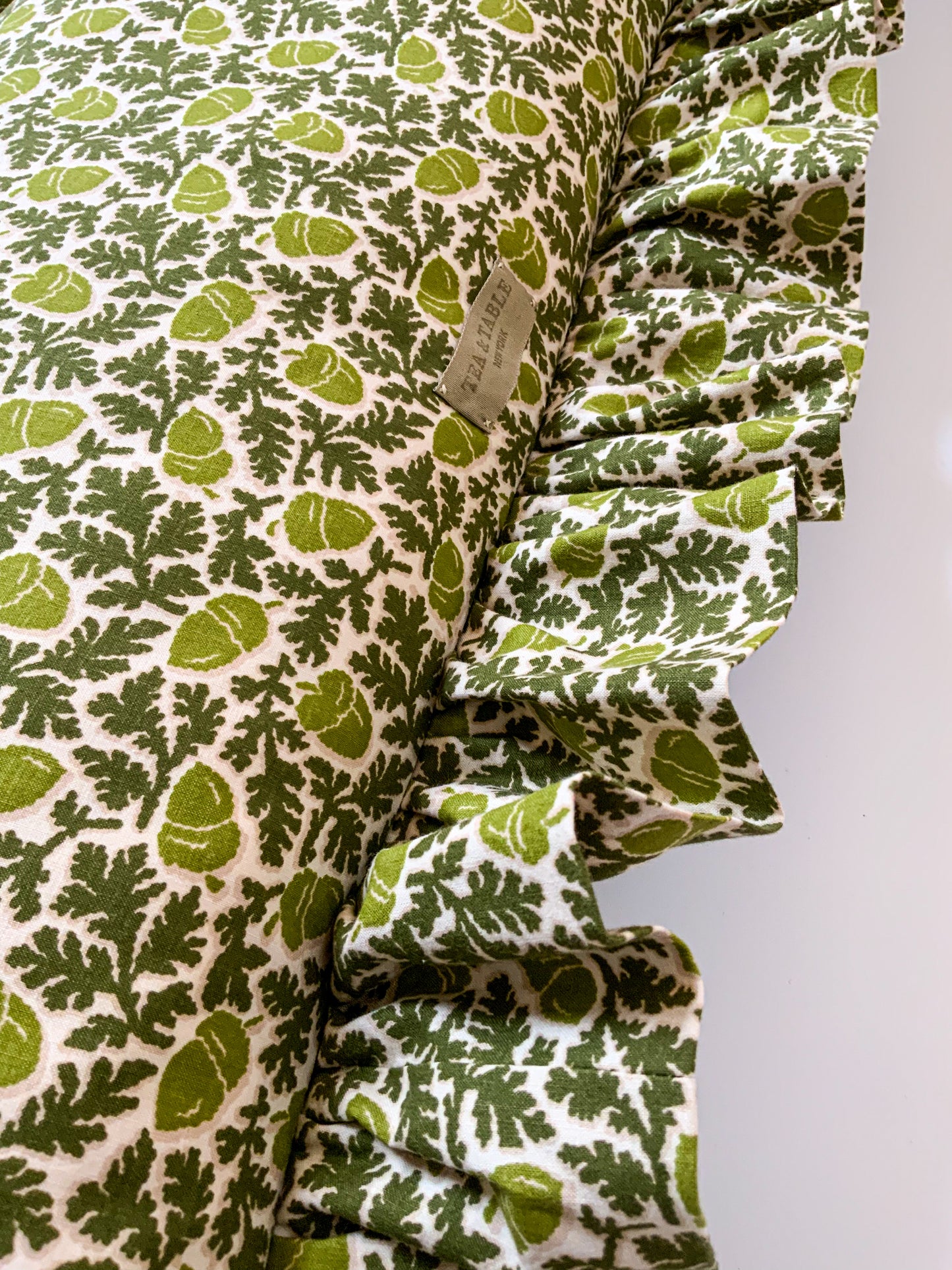 Large Lumbar Cover 12”x 28” with Extra Wide 3” Ruffle