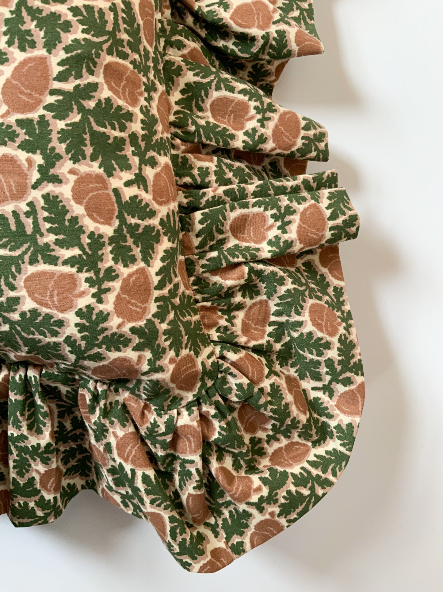 Large Lumbar Cover 12”x 28” with Extra Wide 3” Ruffle