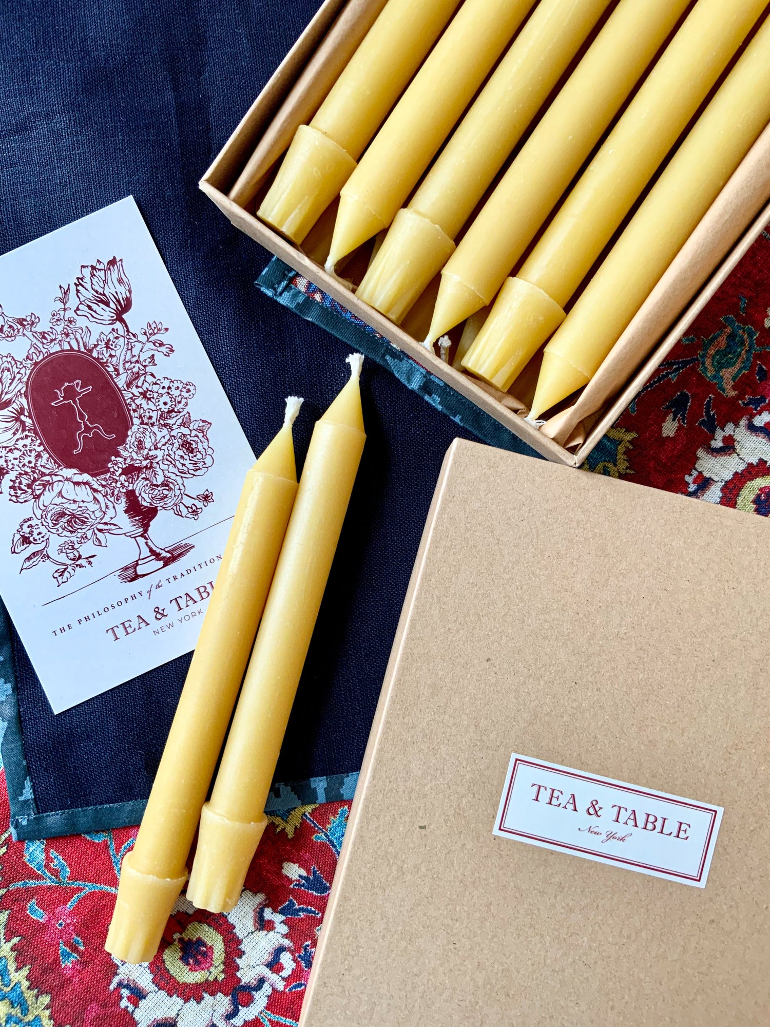 Beeswax candles natural colour