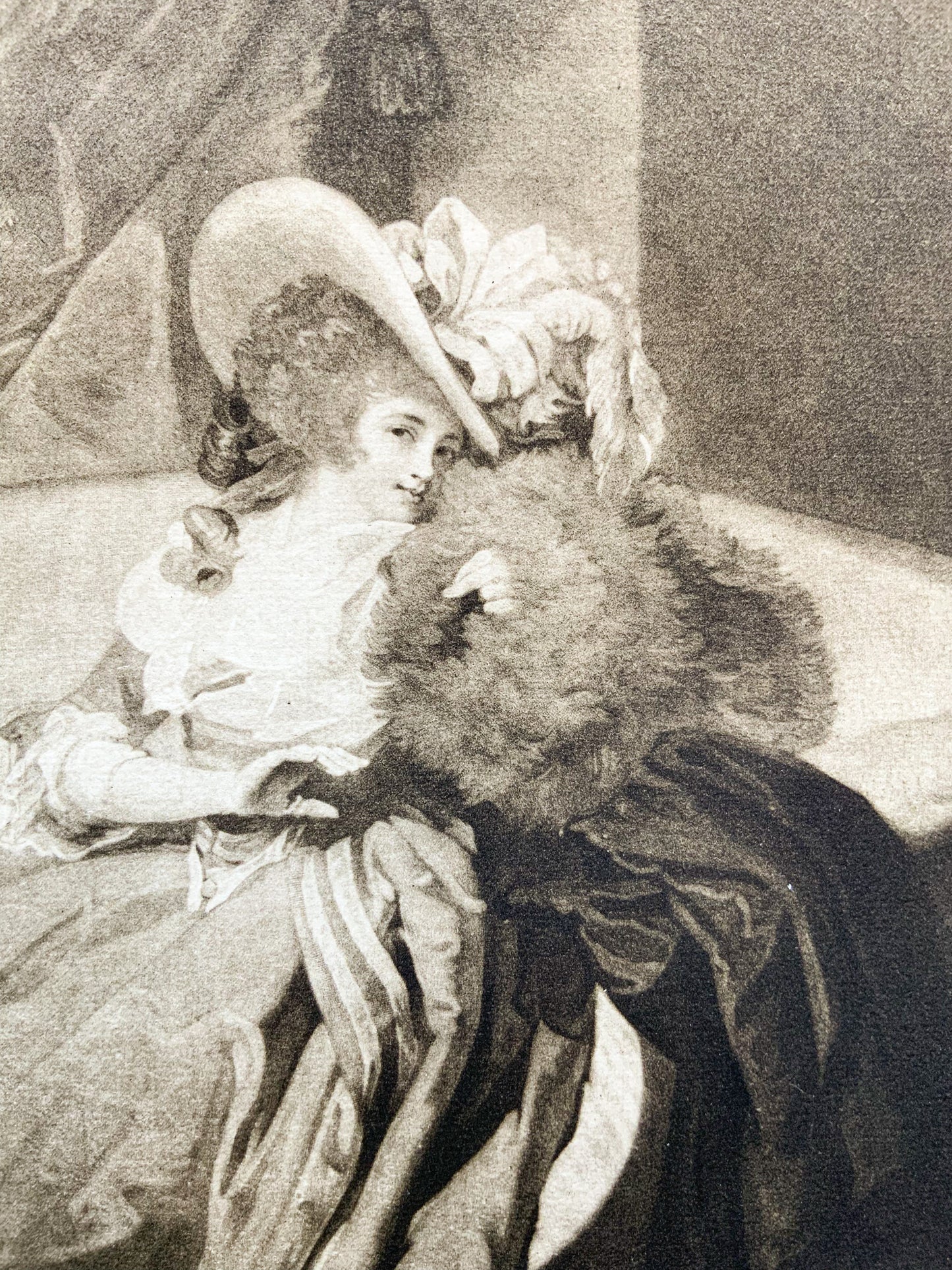 Antique Mezzotint “MRS. CURTIS”