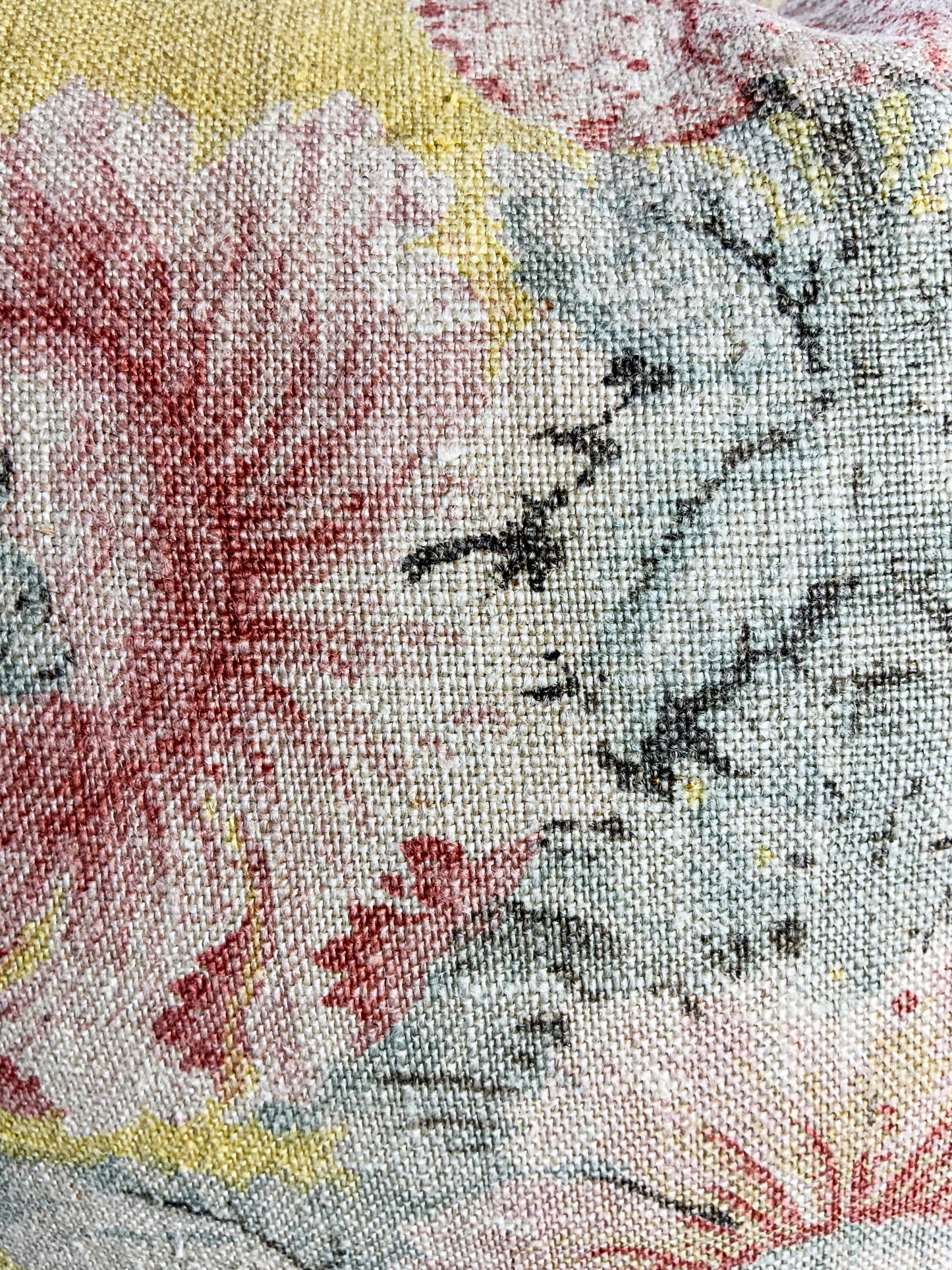 18th Century French Rustic Weave Linen Cushion