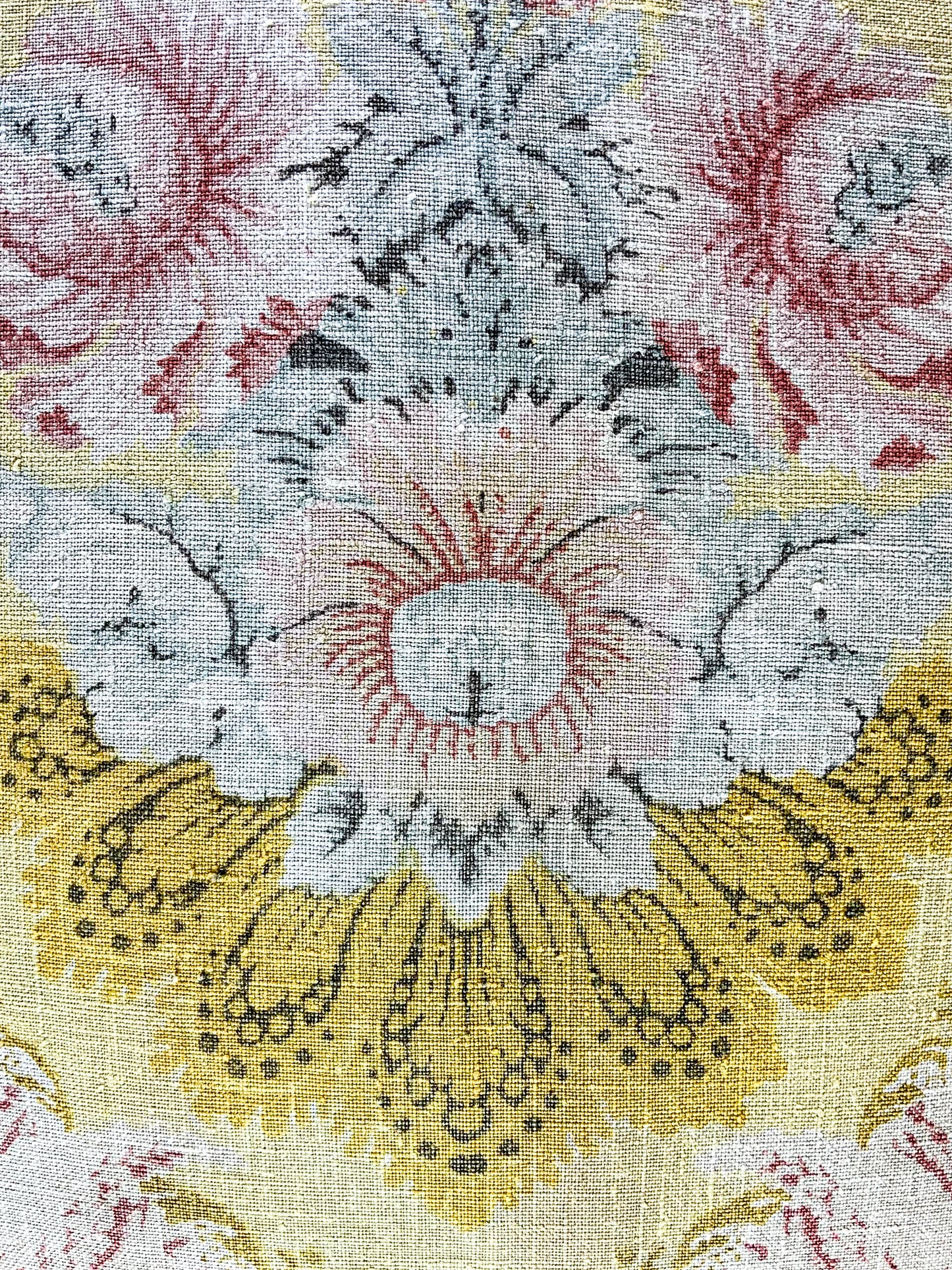 18th Century French Rustic Weave Linen Cushion