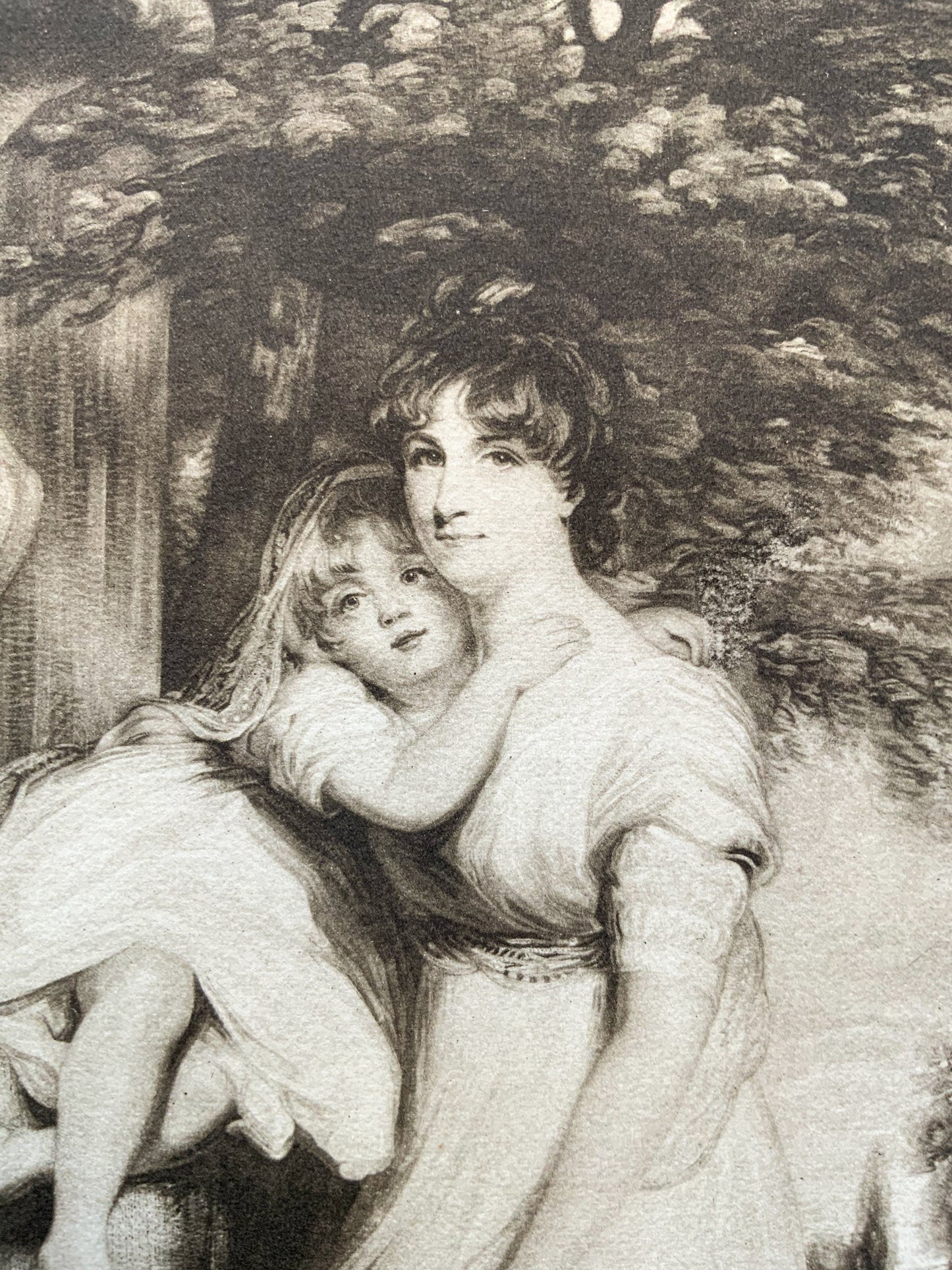 Antique Mezzotint “LADY MILDMAY, AND CHILD”