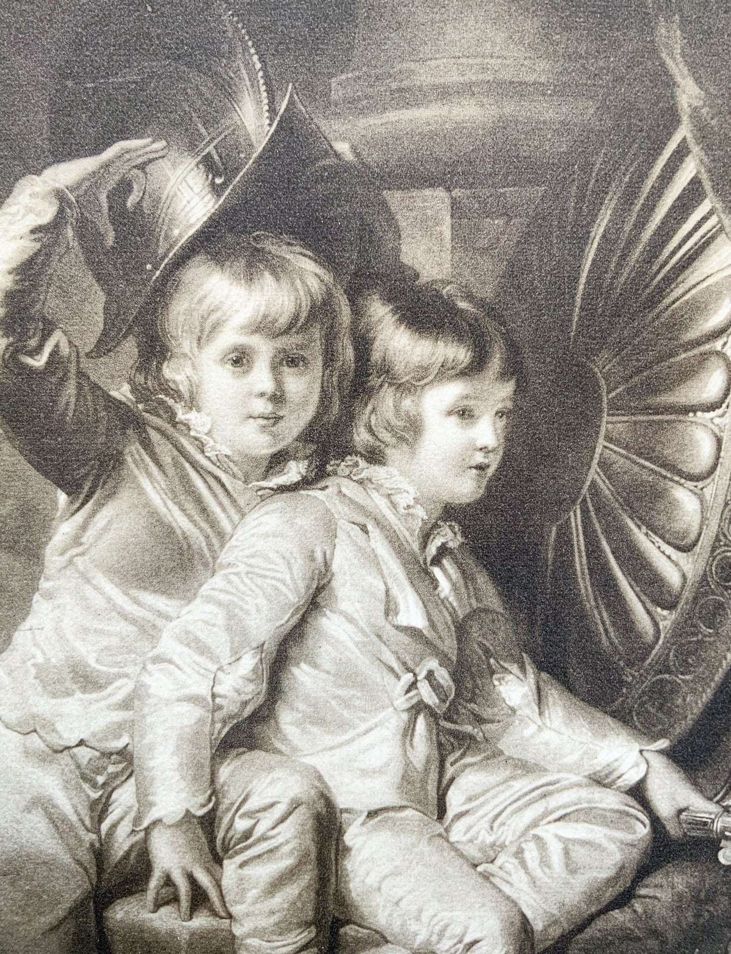 Antique Mezzotint “LORDS GEORGE AND CHARLES SPENCER”