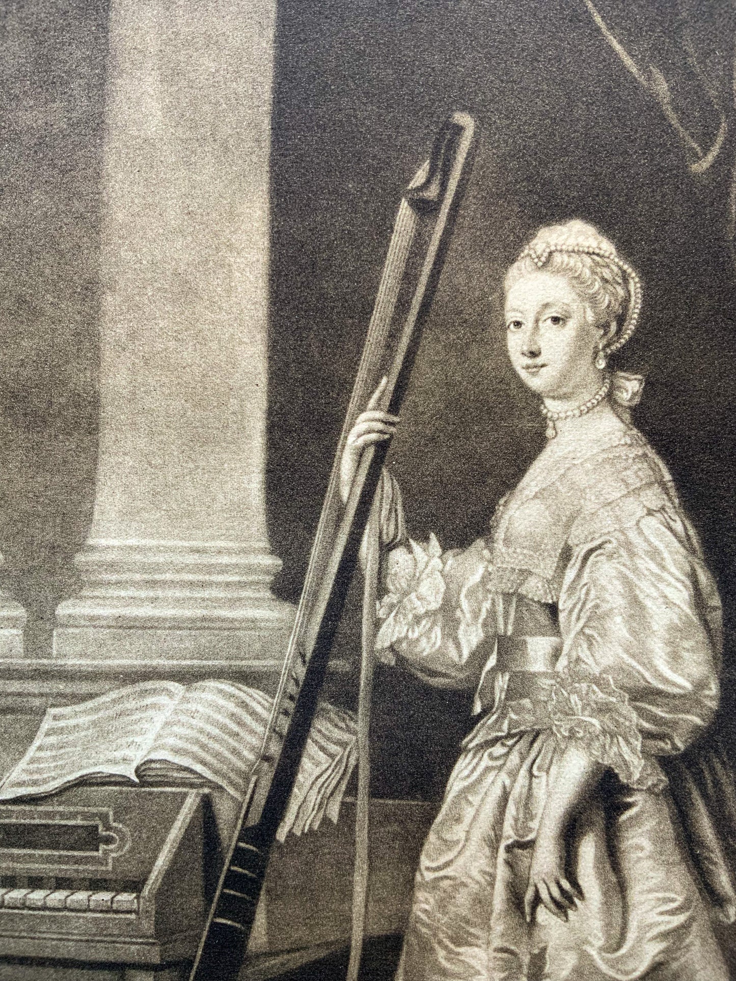 Antique Mezzotint Print “Mary, Lady Coke”