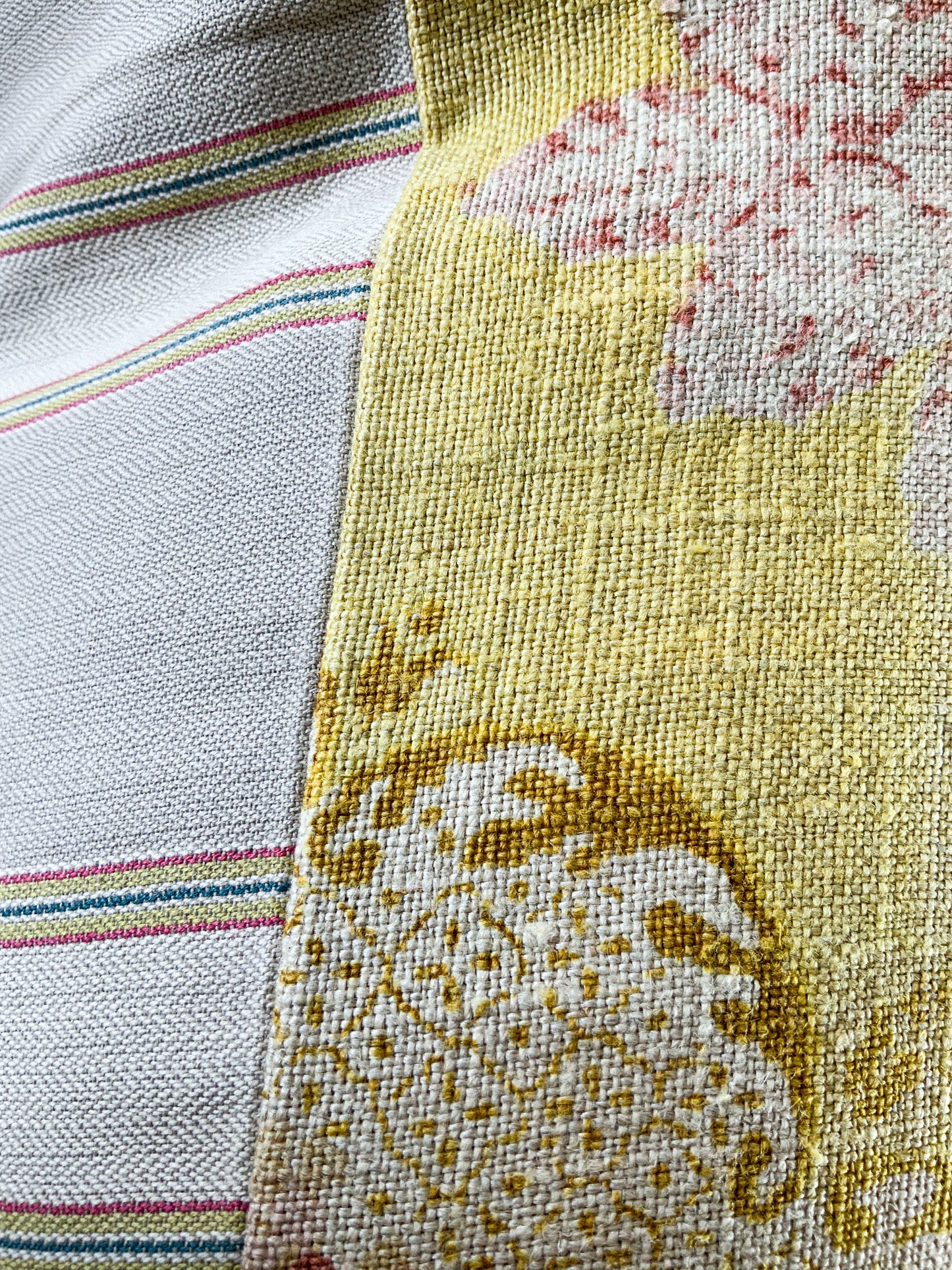 18th Century French Rustic Weave Linen Cushion