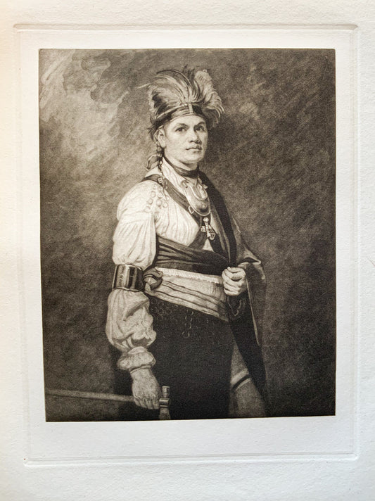 Antique Mezzotint “TAYADANEEGA”