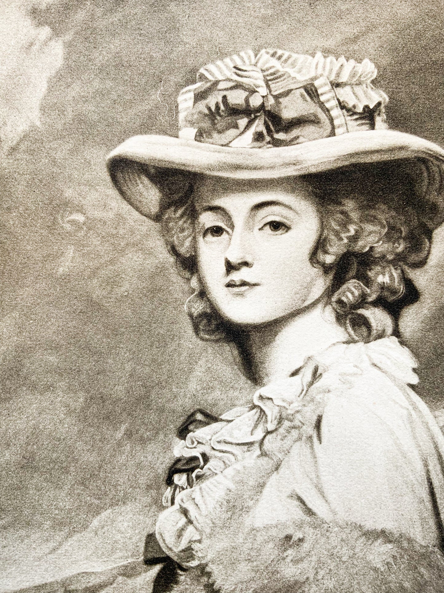 Antique Mezzotint “MRS. DAVENPORT”