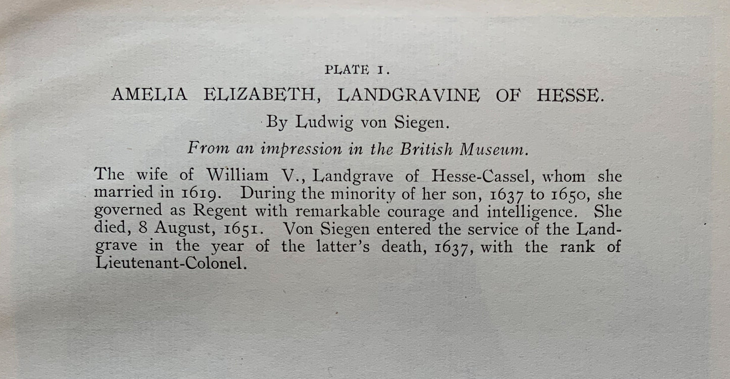 Antique Mezzotint “AMELIA ELIZABETH, LANDGRAVINE OF HESSE
