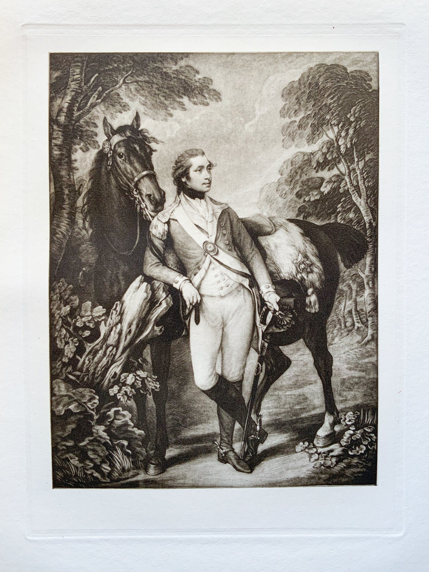 Antique Mezzotint “COLONEL ST.LEGER”