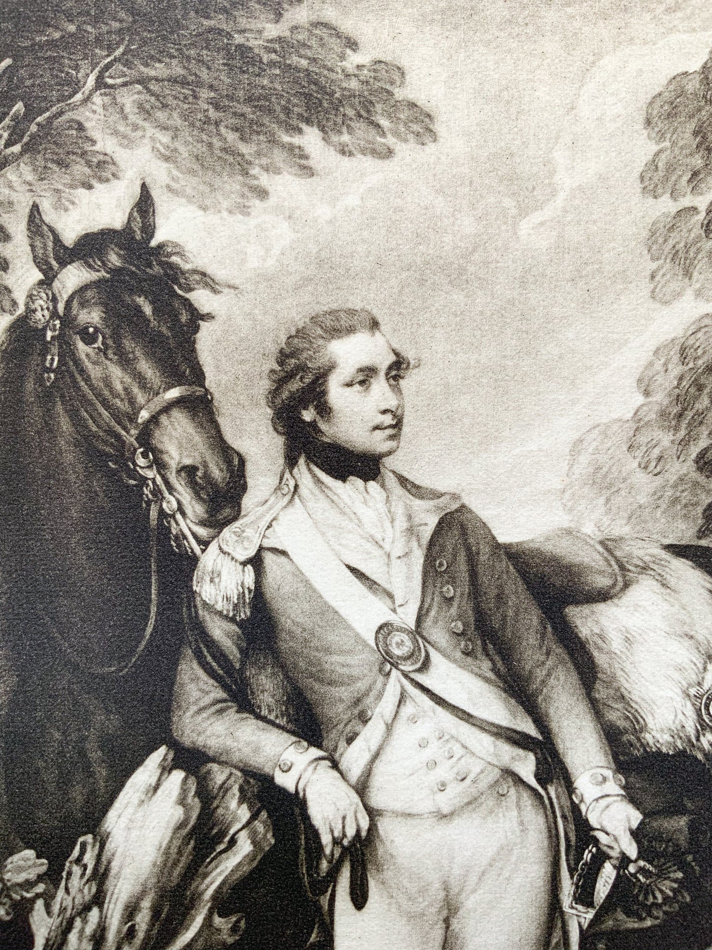 Antique Mezzotint “COLONEL ST.LEGER”