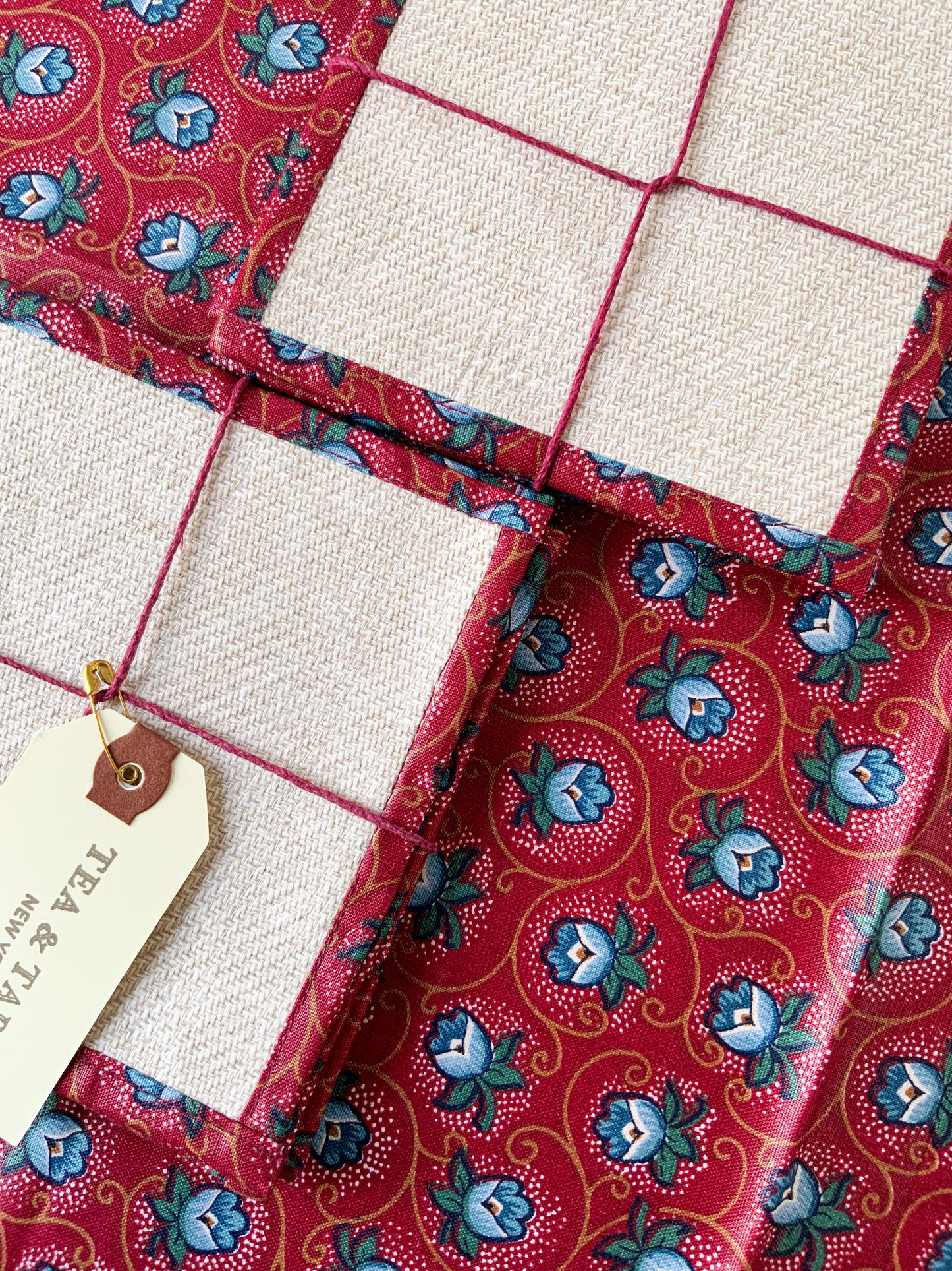 Red and blue coasters