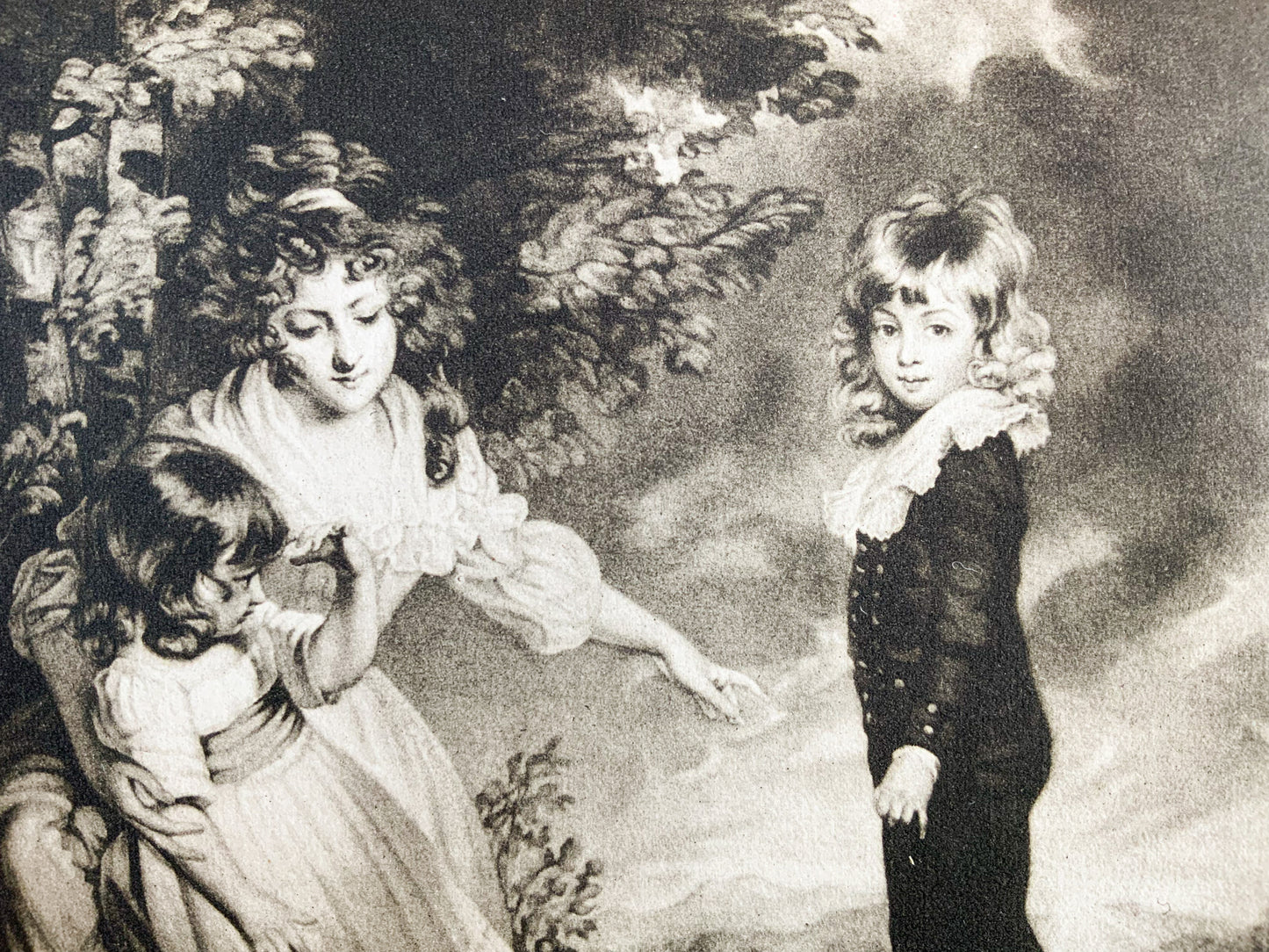 Antique Mezzotint “THE GODSAL CHILDREN”