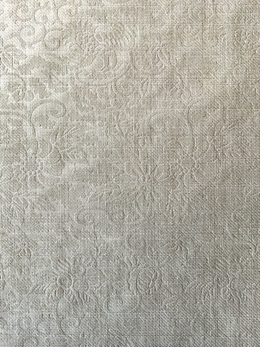 Linen Jacquard in Flax