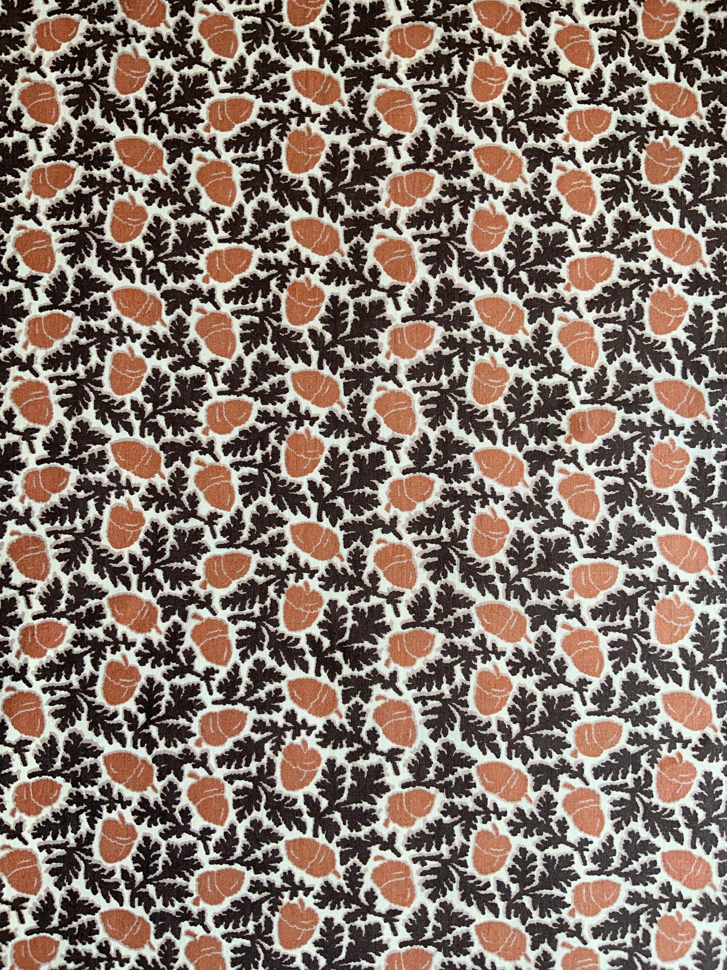 Tasha Tudor’s Original Dress Handprint in Brown/Cinnamon