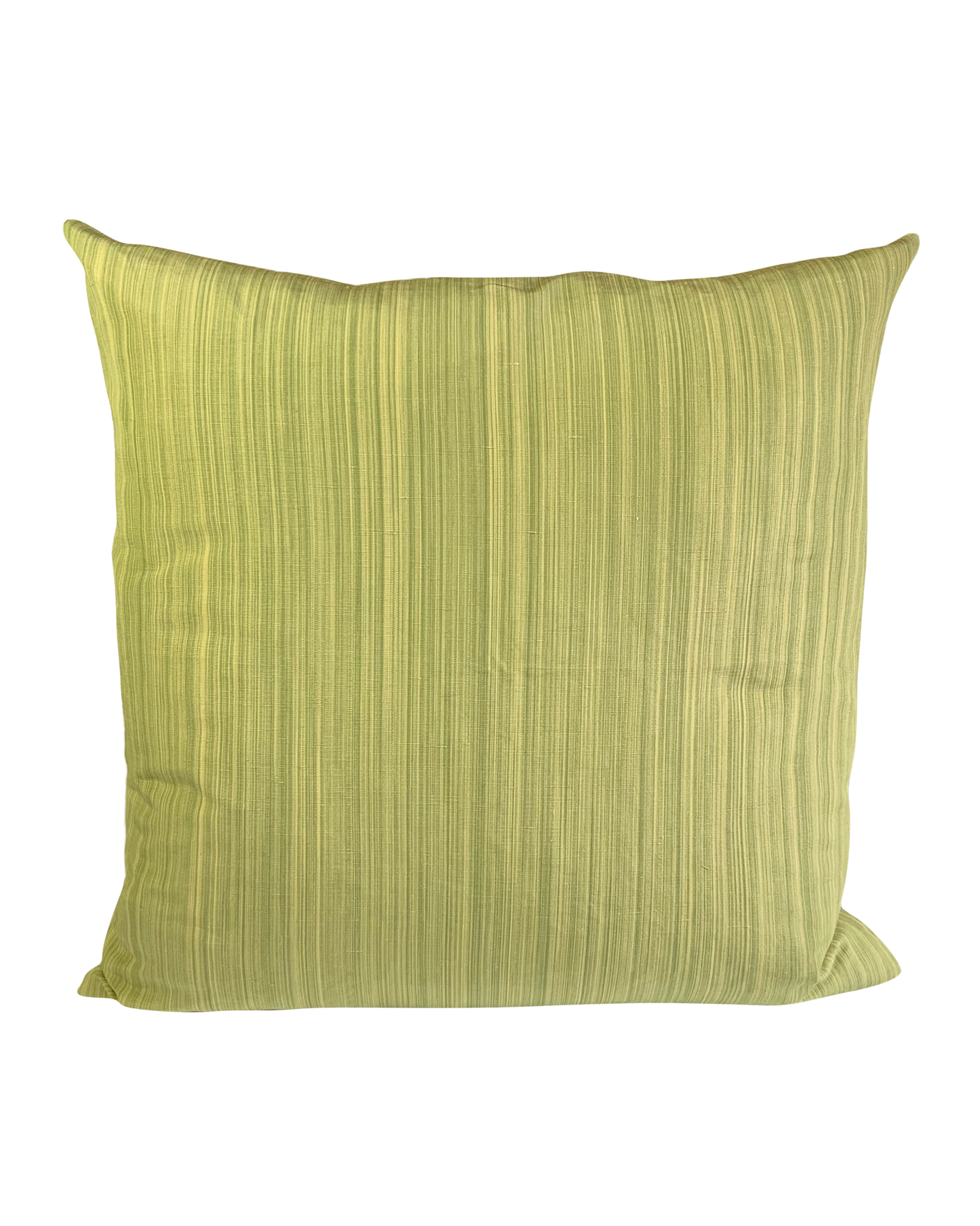 Cushion Cover in “Acorn” Print in green/chartreuse