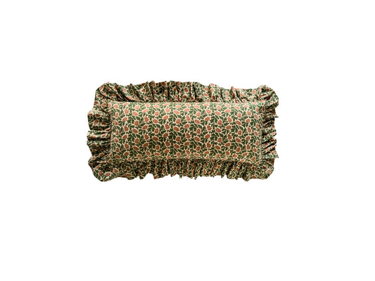 Large Lumbar Cover 12”x 28” with Extra Wide 3” Ruffle