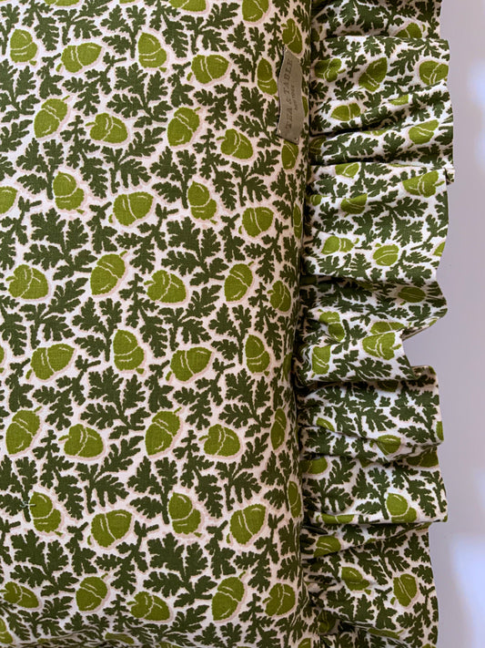 Large Lumbar Cover 12”x 28” with Extra Wide 3” Ruffle