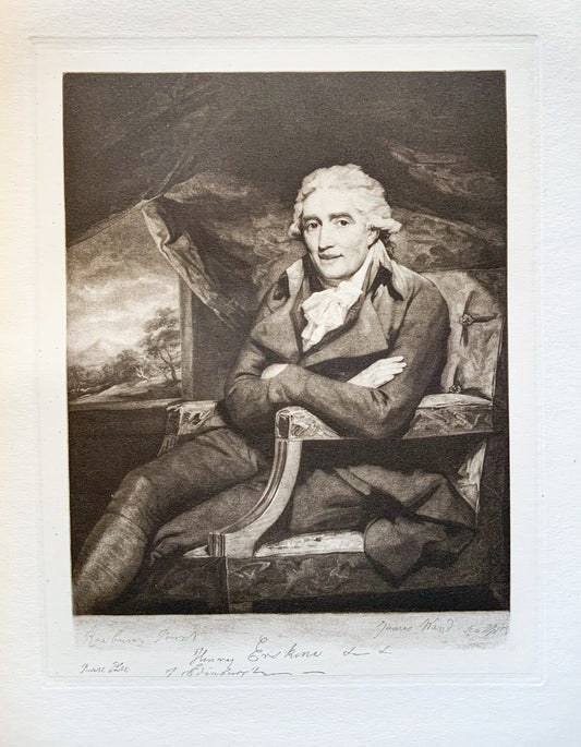 Antique Mezzotint “HENRY ERSKINE”