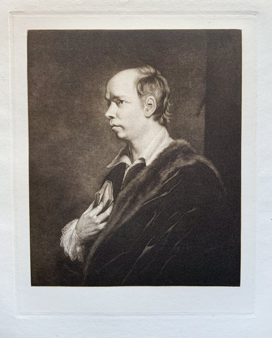 Antique Mezzotint “OLIVER GOLDSMITH”