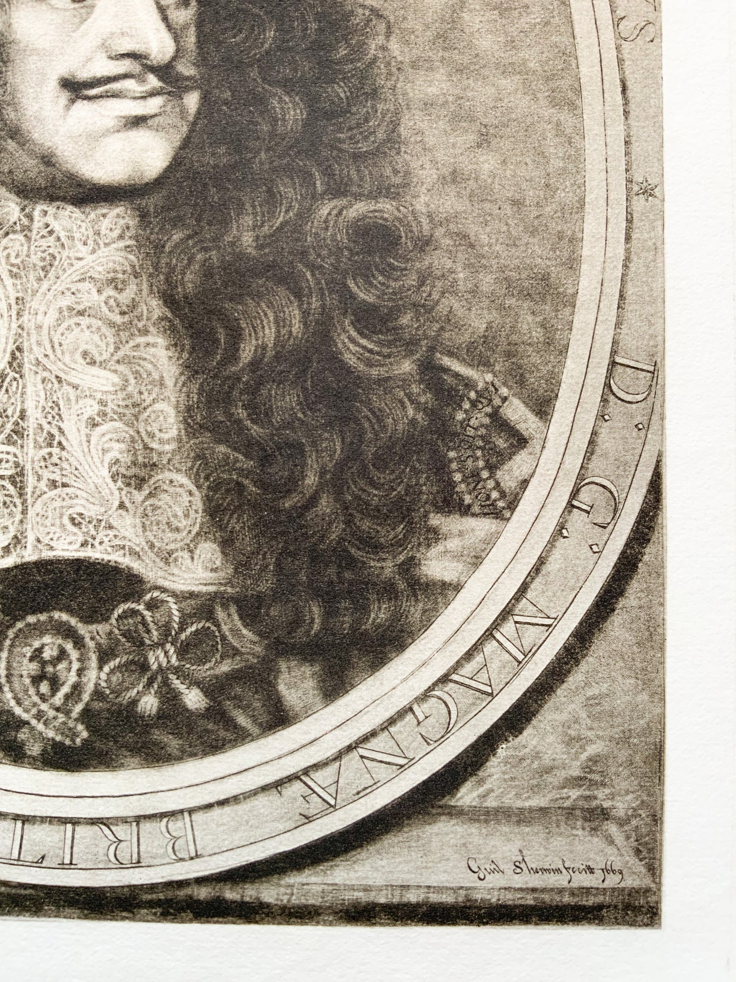 Antique Mezzotint  “CHARLES II, KING OF ENGLAND”