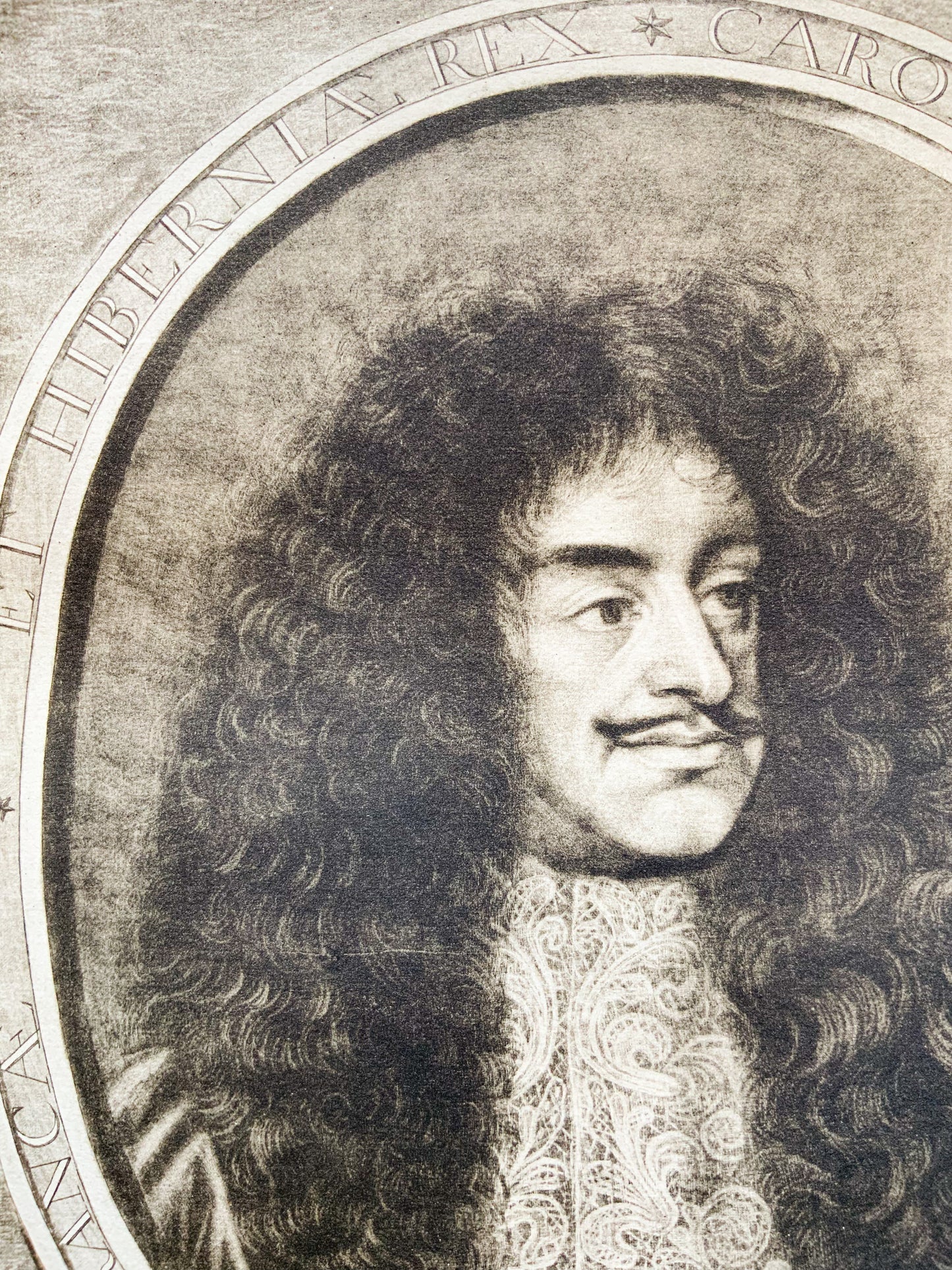Antique Mezzotint  “CHARLES II, KING OF ENGLAND”