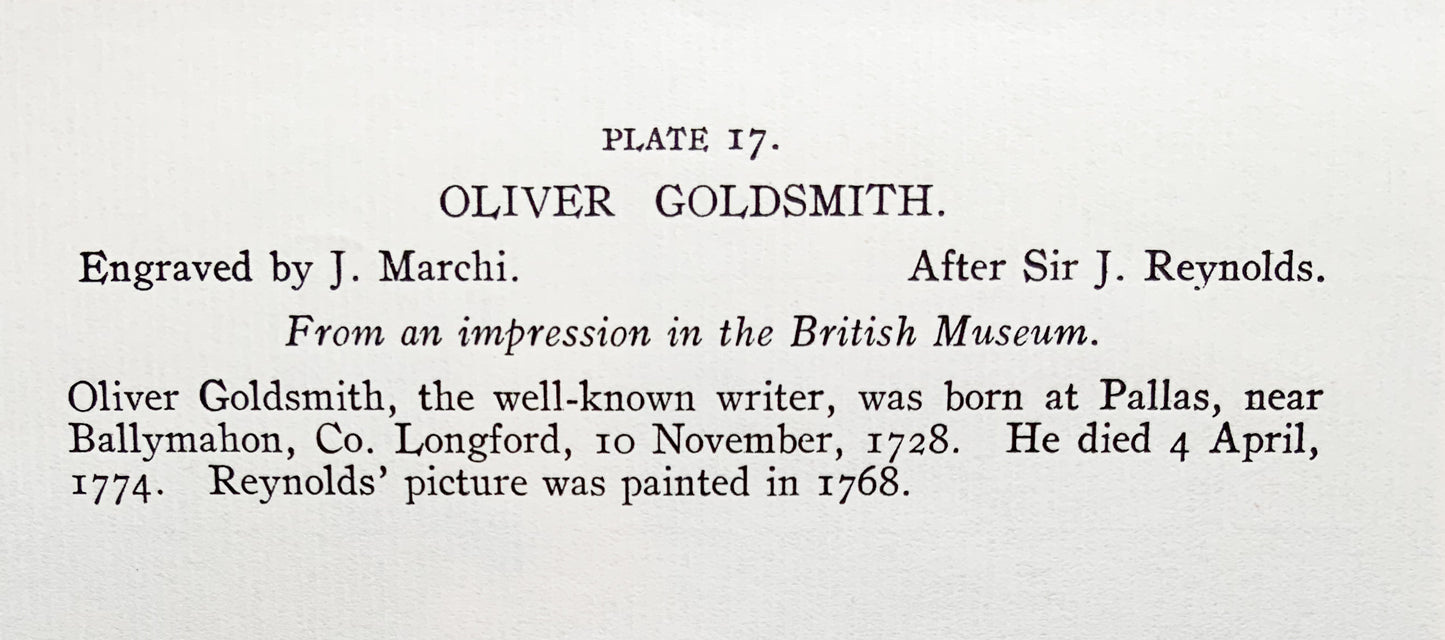 Antique Mezzotint “OLIVER GOLDSMITH”