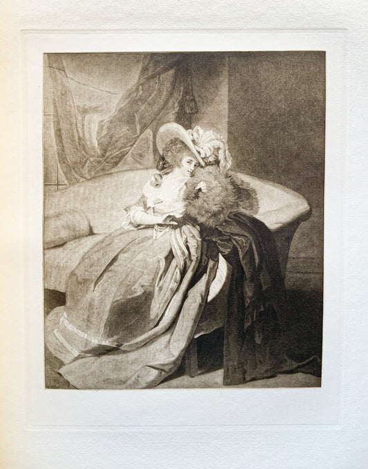 Antique Mezzotint “MRS. CURTIS”