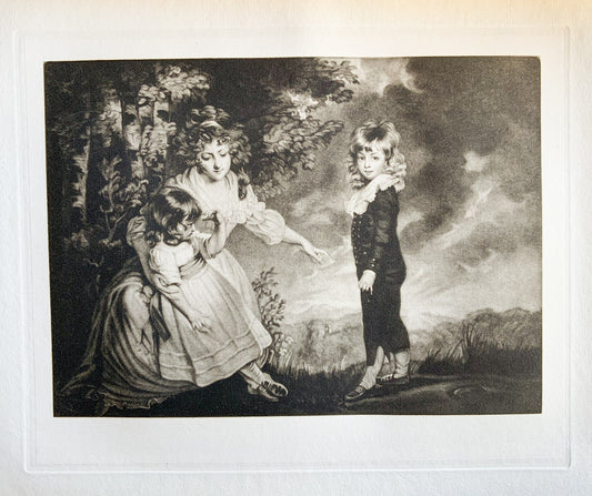 Antique Mezzotint “THE GODSAL CHILDREN”