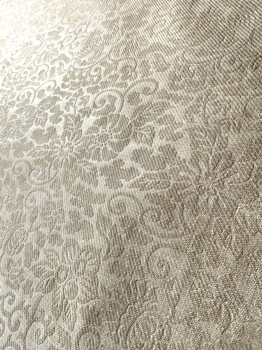 Linen Jacquard in Flax