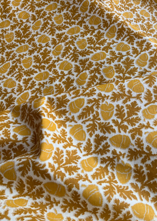 Tasha Tudor’s Original Dress Handprint in Yellow/Ochre